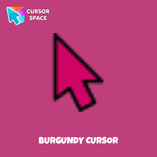 Burgundy cursor arrow cursor
